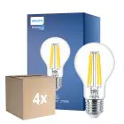 Lot 4x Philips MASTER Value LED Ampoule E27 Poire Claire 11.2W 1521lm - 927 Blanc Très Chaud | Meilleur Rendu Des Couleurs - Dimmable - Équivalent 100W