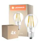 Lot 4x Ledvance Classic LED E27 Poire Filament Claire 11W 1521lm - 827 Blanc Très Chaud | Dimmable - Équivalent 100W