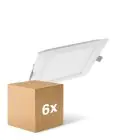 Lot 6x Ledvance Downlight LED Slim Carré SQ210 18W 1530lm 120D - 840 Blanc Froid 