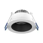 Noxion Spot LED Ares Profond Blanc 6W 540lm 927-940 3CCT - avec Inner Cercle  Noir | Diamètre 68mm