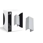 D'Lite Applique Murale Aurora Aluminium Argent Up & Down 6.5W 500lm - 830-840 CCT | IP54