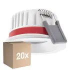 Lot 20x Ledvance LED  SPOT FIRE RATED Aluminium  8W 720lm 36D - 940 Blanc Froid | Diamètre 68mm - IP65 - Meilleur Rendu Des Couleurs -  Dimmable