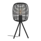 Eglo Lampe De Chevet Rinroe Acier Noir | Convient pour 1x E27