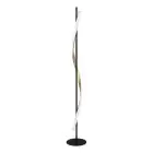 Eglo Lampadaires Salon Conaprato Acier Brushed Laiton, Noir 20W 2500lm - 827-840-865 CCT | Dimmable