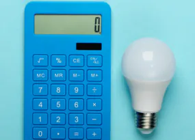 calculator and led