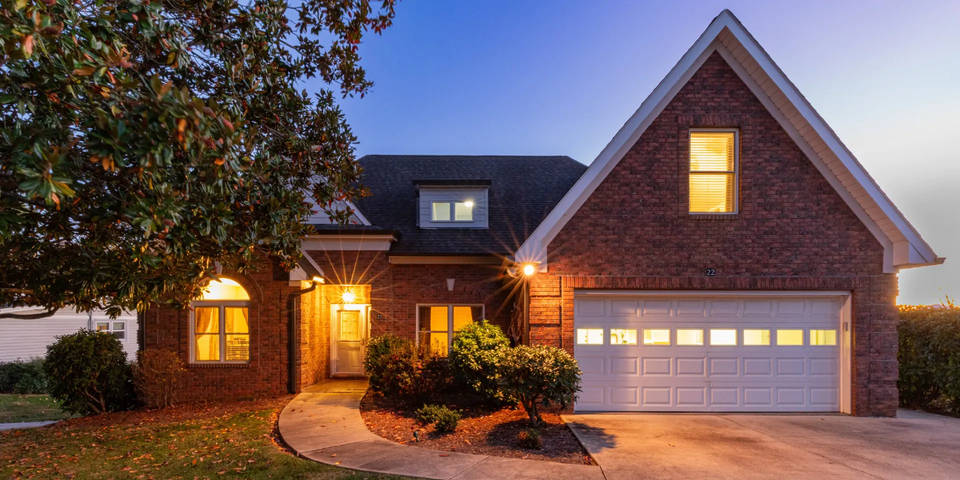 outdoor and indoor lighting of a house