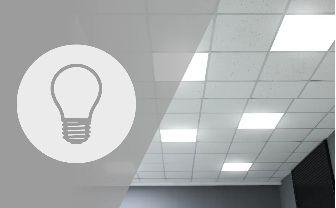 Eclairage bureau panneau led