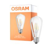 Osram Classic LED E27 Edison Filament Helder 6.5W 806lm - 827 Zeer Warm Wit | Vervangt 60W