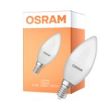 Osram Classic LED E14 Kaars Mat 3.3W 250lm - 840 Koel Wit | Vervangt 25W