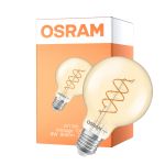 Osram Vintage 1906 LED E27 Globe Filament Twist Goud 8W 806lm - 922 Zeer Warm Wit | Beste Kleurweergave - Dimbaar - Vervangt 60W