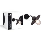 D'Lite Wandlamp Ember Zwart | IP54 - Geschikt voor 1x E27