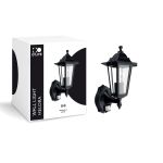 D'Lite Wandlamp Helora Zwart | IP44 - Geschikt voor 1x E27 - Bewegingssensor