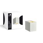 D'Lite Wandlamp Vrebos Aluminium Wit | IP56 - Geschikt Voor 1x GU10 