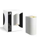 D'Lite Wandlamp Vossem Long Aluminium Wit Up & Down| IP54 - Geschikt Voor 2x GU10