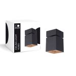 D'Lite Plafondlamp Kubo Aluminium Zwart Kantelbaar en Draaibaar | IP20 - Geschikt voor 1x GU10