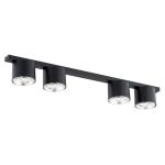 Emibig Plafondlamp Nano Staal Zwart | Geschikt voor 4x GU10 (AR111) - Max 12W