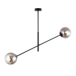 Emibig Hanglamp Lineair Staal Zwart | Geschikt voor 2x E14 - Max 10W