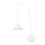 Emibig Hanglamp Abramo Staal Wit | Geschikt voor 1x E27 - Max 15W