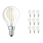 Voordeelpak 10x Osram CLASSIC LED E14 Peer Filament Helder 2.5W 250lm - 827 Zeer Warm Wit | Vervangt 25W