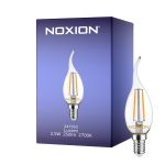 Noxion Lucent LED E14 gebogen punt Kaars Filament Helder 2.5W 250lm - 827 Zeer Warm Wit | Vervangt 25W