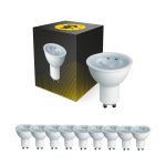 Voordeelpak 10x Bright Choice LED Spot GU10 PAR16 4W 345lm 36D - 827 Zeer Warm Wit | Vervangt 50W
