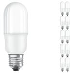 Voordeelpak 10x Osram LED Classic Staafvormig LED E27 Mat 8W 806lm - 827 Zeer Warm Wit | Vervangt 60W