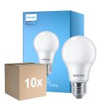 Voordeelpak 10x Philips Corepro LED Lamp E27 Peer Mat 8W 806lm - 827 Zeer Warm Wit | Vervangt 60W