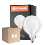 Voordeelpak 6x Ledvance LED Classic E27 Globe Mat 11W 1521lm - 827 Zeer Warm Wit | Dimbaar - Vervangt 100W