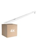 Voordeelpak 4x Noxion Montagebalk Click V2 LED T8 | Geschikt voor 1x 60cm LED Buis