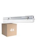 Voordeelpak 4x Ledvance LED Vochtbestendig Behuizing MT Gen 3 IP65 | Geschikt voor 1x150cm LED Buis