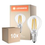 Voordeelpak 10x Ledvance Classic LED E14 Peer Filament Helder 3.4W 470lm - 827 Zeer Warm Wit | Vervangt 40W