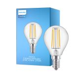 Philips Corepro LED Lustre E14 Kogel Filament Helder 4.3W 470lm - 827 Zeer Warm Wit | Vervangt 40W