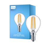 Philips Corepro LED Lustre E14 Kogel Filament Helder 6.5W 806lm - 827 Zeer Warm Wit | Vervangt 60W