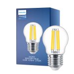 Philips Master Value LED Lustre E27 Kogel Filament Helder 3.4W 470lm - 927 Zeer Warm Wit | Beste Kleurweergave - Dimbaar - Vervangt 40W