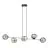 Emibig Hanglamp Gravity Staal Zwart | Geschikt voor 6x E14 - Max 10W