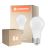 Voordeelpak 6x Ledvance Classic LED E27 Peer Mat 8.8W 806lm - 827 Zeer Warm Wit | Dimbaar - Vervangt 60W