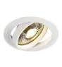 SLV New Tria 1 Spot Aluminium Wit Rond | Zaagmaat 150mm - Geschikt voor 1x GU10 (AR111) 