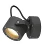SLV Sitra 360 Wand en Plafondlamp Aluminium Grijs | Buitenverlichting - IP44 - Geschikt voor 1x GX53 