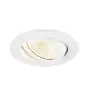 SLV New Tria 68 Spot Aluminium Wit Rond 8.3W 750lm 60D - 930 Warm Wit | Zaagmaat 68mm -  Beste Kleurweergave - Dimbaar 