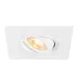 SLV New Tria 75 XL Spot Aluminium Wit Vierkant | Zaagmaat 75mm - Geschikt voor 1x GU10 