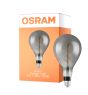 Osram Vintage 1906 LED E27 Peer Filament Smoke 160mm 5W 110lm - 818 Zeer Warm Wit | Dimbaar - Vervangt 25W
