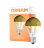 Osram Classic LED E27 Peer Filament Spiegel Goud 4W 400lm - 827 Zeer Warm Wit | Vervangt 35W