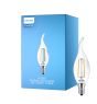 Philips Corepro LED Kaars E14 gebogen punt Filament Helder 2W 250lm - 827 Zeer Warm Wit | Vervangt 25W