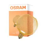Osram Decor Plat Lamp In Metaal Behuizing LED E27 Globe Mat Goud 3.5W 300lm - 827 Zeer Warm Wit | Vervangt 25W
