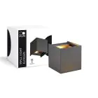 D'Lite Wandlamp Elingen Aluminium Zwart Up & Down 4.9W 480lm - 830 Warm Wit | IP65