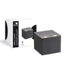 D'Lite Wandlamp Elingen Solar Zwart Up & Down - 830 Warm Wit | IP54