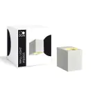 D'Lite Wandlamp Vrebos Aluminium Wit | IP56 - Geschikt Voor 1x GU10 