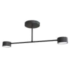 Emibig Plafondlamp Halo Staal Zwart | Geschikt voor 2x GX53 - Max 8W