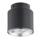 Emibig Plafondlamp Nano Staal Zwart | Geschikt voor 1x GU10 (AR111) - Max 12W