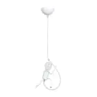 Emibig Hanglamp Bobi Staal Wit | Geschikt voor 1x E27 - Max 15W